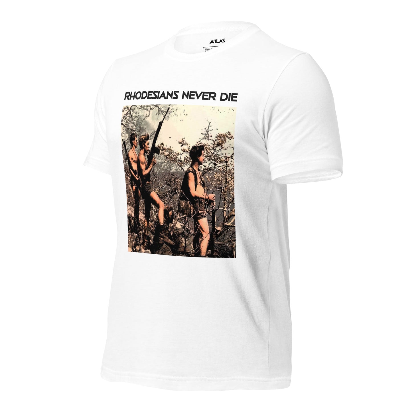 Rhodesians Never Die Tee - Atlas Store