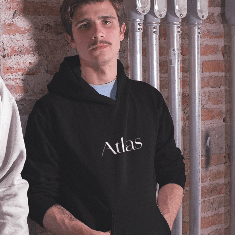 Atlas Holding the World Hoodie - Atlas Store