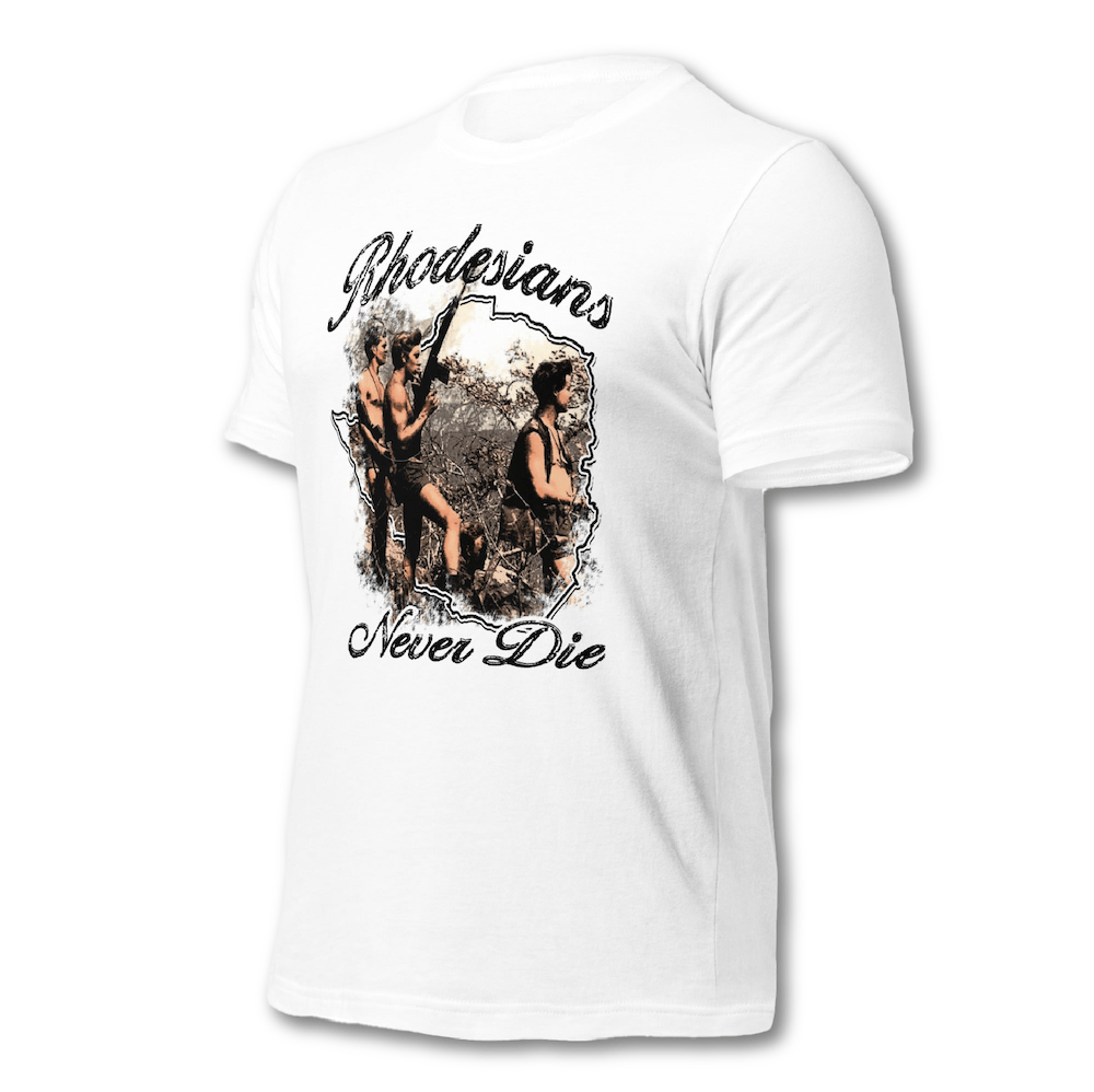 Rhodesians Never Die Tee - Atlas Store