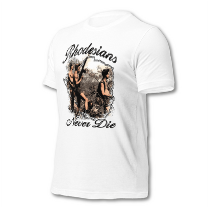 Rhodesians Never Die Tee - Atlas Store