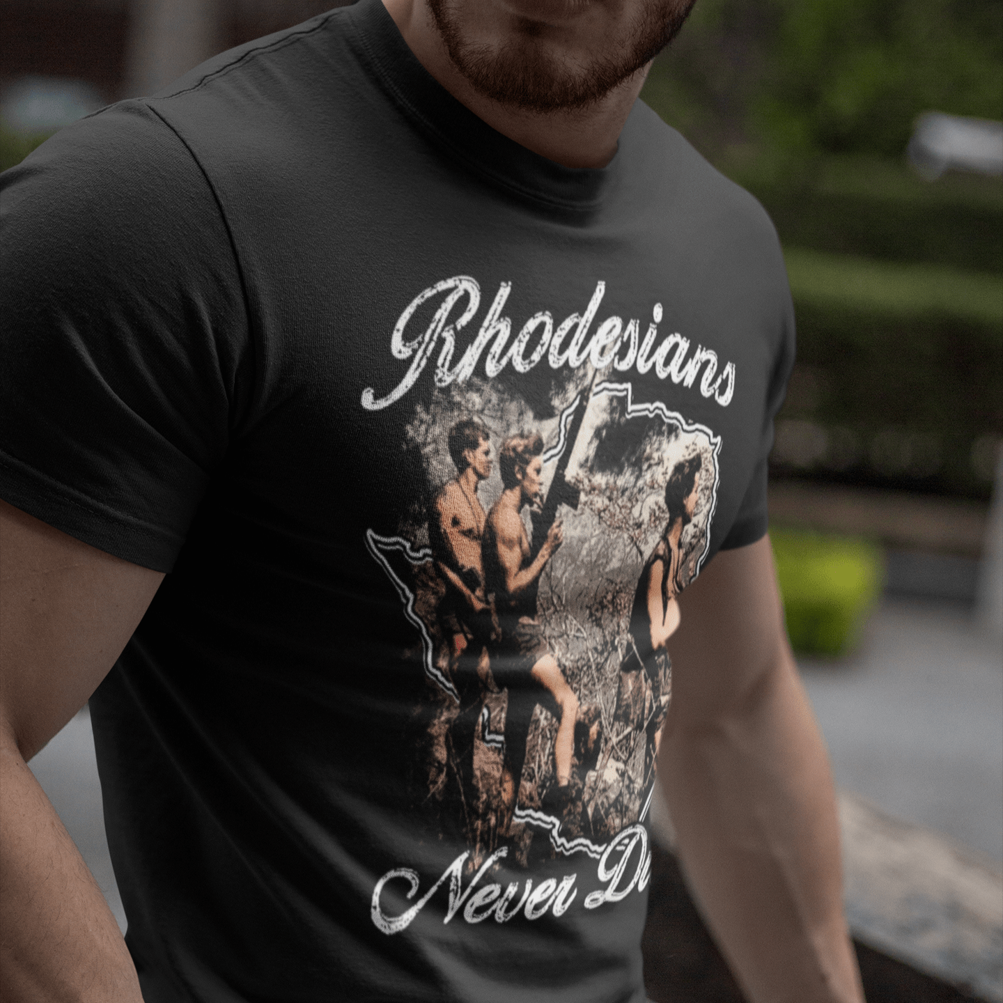 Rhodesians Never Die Tee - Atlas Store