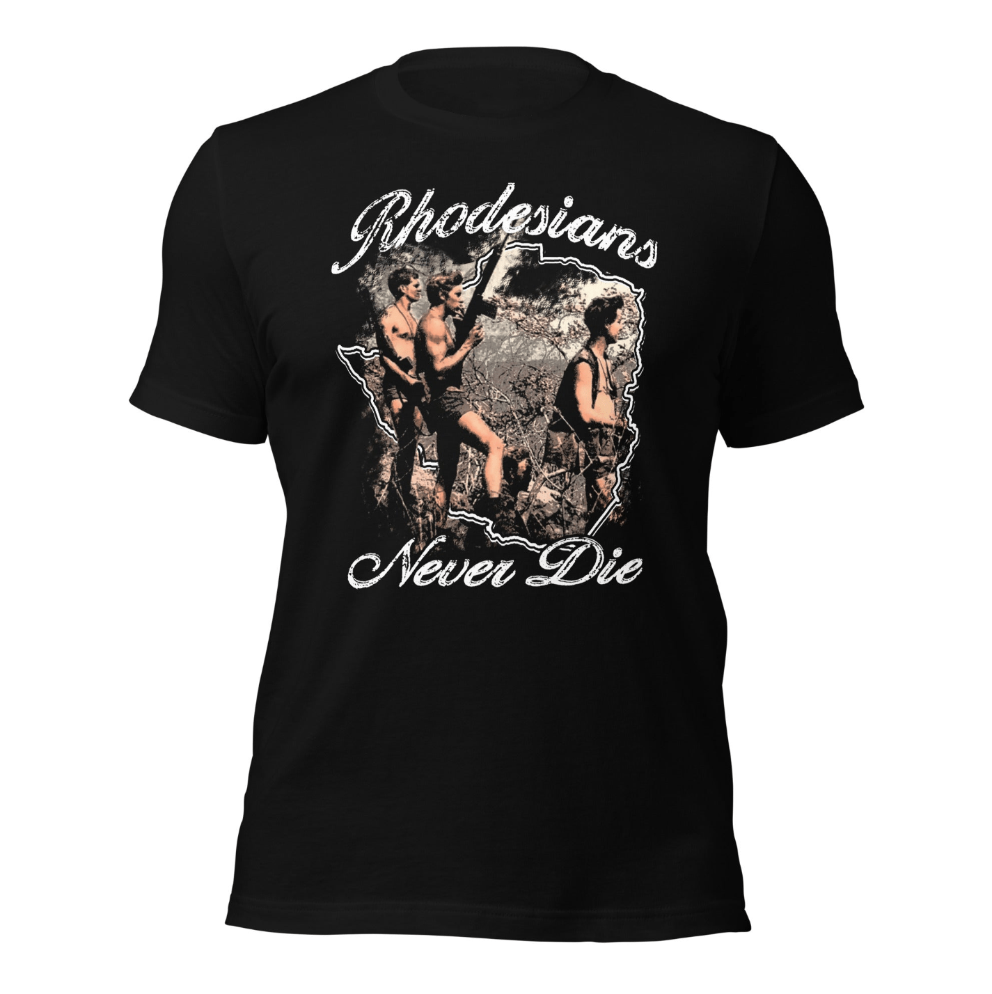 Rhodesians Never Die Tee - Atlas Store