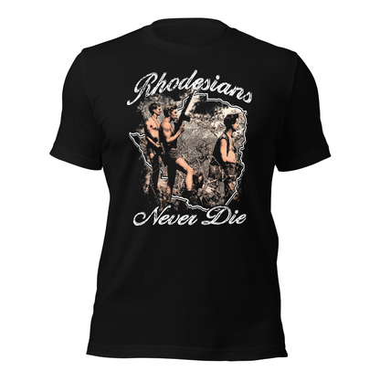 Rhodesians Never Die Tee - Atlas Store