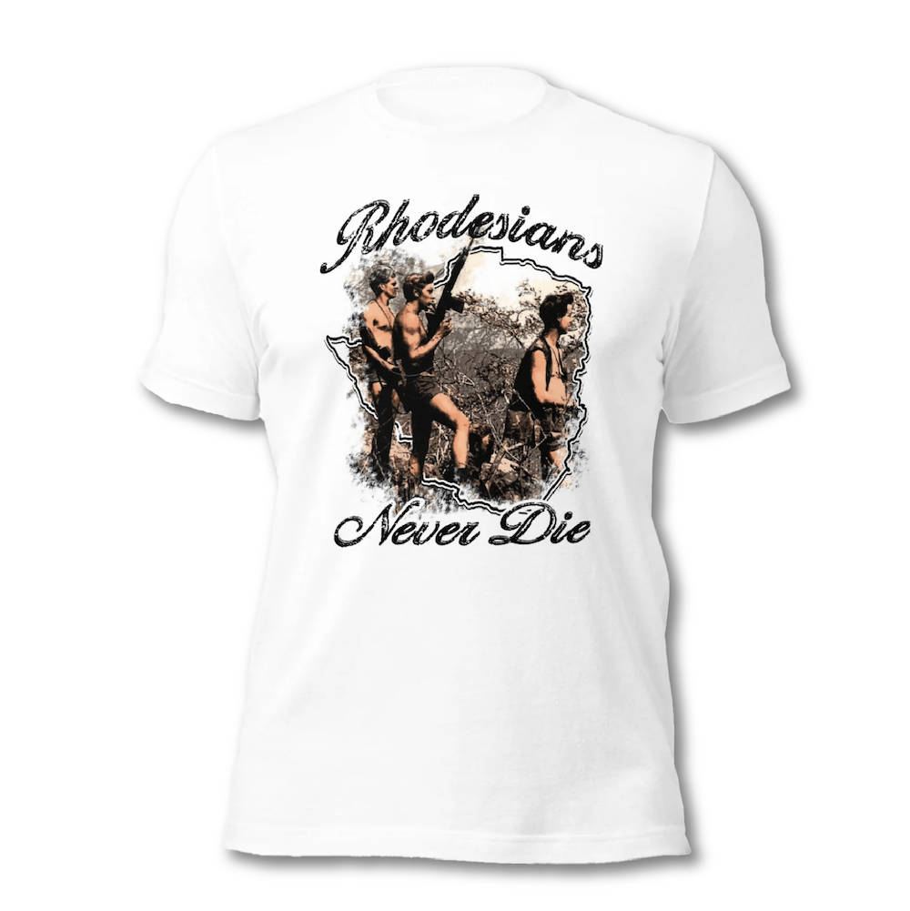 Rhodesians Never Die Tee - Atlas Store