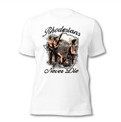 Rhodesians Never Die Tee - Atlas Store